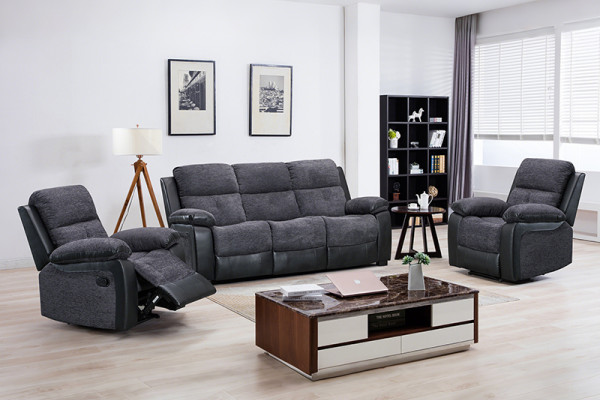 Manual Recliner Sofa Set for Living Room Accept OEM/ODM