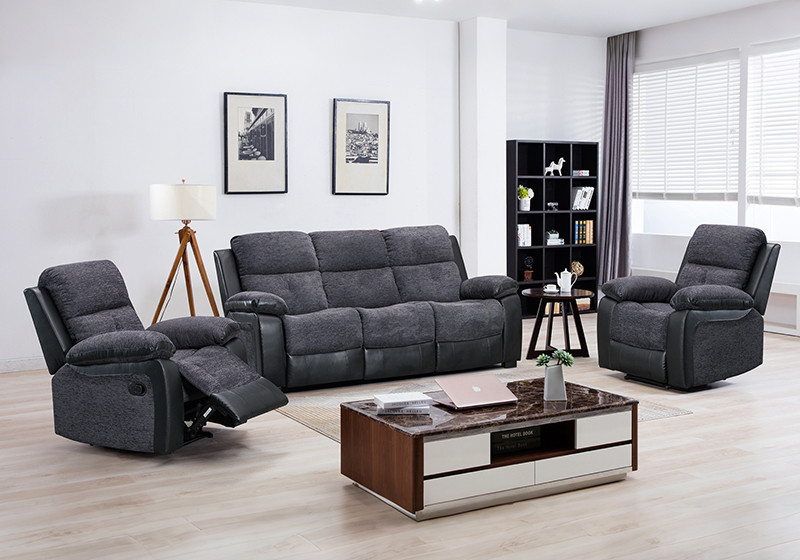 Manual Recliner Sofa Set for Living Room Accept OEM/ODM