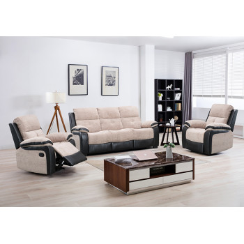 Manual Recliner Sofa Set for Living Room Accept OEM/ODM