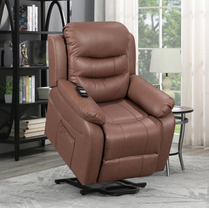 Comfortable Seating Lay Flat Power Lift Recliner with Massage