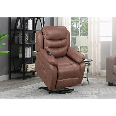 Comfortable Seating Lay Flat Power Lift Recliner with Massage