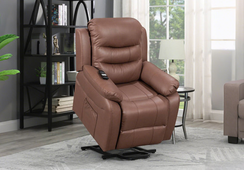Comfortable Seating Lay Flat Power Lift Recliner with Massage