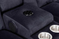 Sectional Recliner Sofa Set with Bluetooth and Cup holder for Living Room