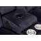 Sectional Recliner Sofa Set with Bluetooth and Cup holder for Living Room