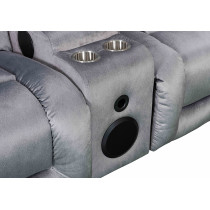 Sectional Recliner Sofa Set with Bluetooth and Cup holder for Living Room