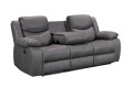 Electric 3-Seater Recliner Sofa with Backlit Switches and USB Ports