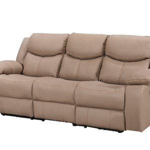 Electric 3-Seater Recliner Sofa with Backlit Switches and USB Ports