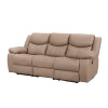 Electric 3-Seater Recliner Sofa with Backlit Switches and USB Ports