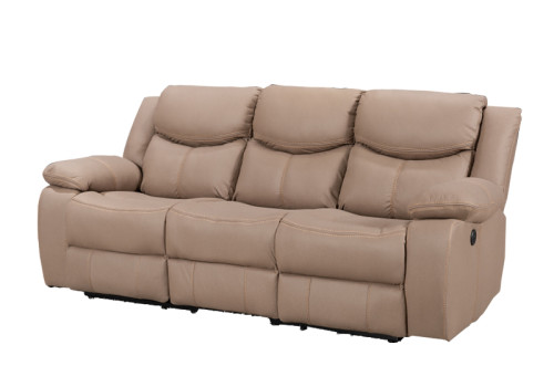 Electric 3-Seater Recliner Sofa with Backlit Switches and USB Ports