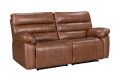 Electric Genuine Leather 2-Seater Sofa with USB and Type-C Charging Ports
