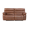 Electric Genuine Leather 2-Seater Sofa with USB and Type-C Charging Ports