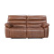 Electric Genuine Leather 2-Seater Sofa with USB and Type-C Charging Ports