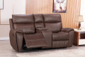 Two Seater Recliner Sofa With Storage and Cup Holder For Small Living Room