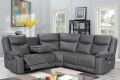 Manual Recliner Sectional Sofa with Wireless charging and Missage and Heating
