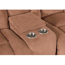 Manual Sectional Recliner Sofa Set with Cup holders for Living Room