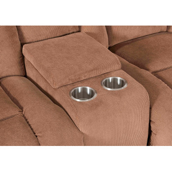 Manual Sectional Recliner Sofa Set with Cup holders for Living Room