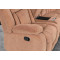 Manual Sectional Recliner Sofa Set with Cup holders for Living Room