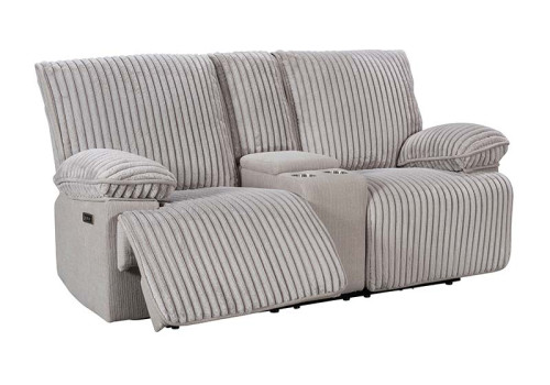 Two Seater Recliner Sofa With Storage and Cup Holder For Small Living Room