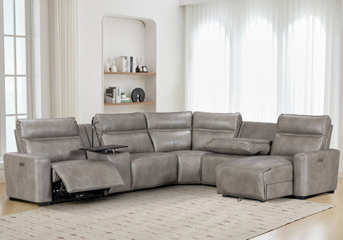 Spacious and Comfortable Recliner  Sectional with Storage Chaise