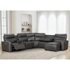 Spacious and Comfortable Recliner  Sectional with Storage Chaise