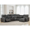 Spacious and Comfortable Recliner  Sectional with Storage Chaise