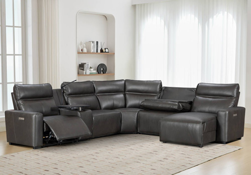 Spacious and Comfortable Recliner  Sectional with Storage Chaise