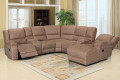 Comfortable Recliner Sofa Set With Cup Holder  and Reading Light for Living Room