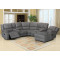 Comfortable Recliner Sofa Set With Cup Holder and Reading Light for Living Room