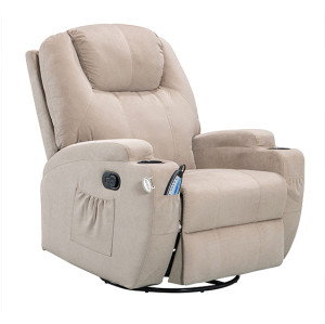 Swivel Rocker Recliner for Living Room with Massage