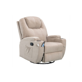 Swivel Rocker Recliner for Living Room with Massage