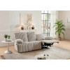 Three Seater Recliner Sofa Set,Crodury Fabric Recliner with Bluetooth Audio & USB Port