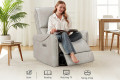 Glider Swivel Recliner With USB Port Breathable PU Leather
