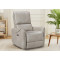 Glider Swivel Recliner With USB Port Breathable PU Leather