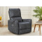 Glider Swivel Recliner With USB Port Breathable PU Leather