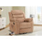Swivel Rocker Recliner Chair - Compact Fabric 360° Glider for Small Spaces