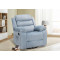 Swivel Rocker Recliner Chair - Compact Fabric 360° Glider for Small Spaces