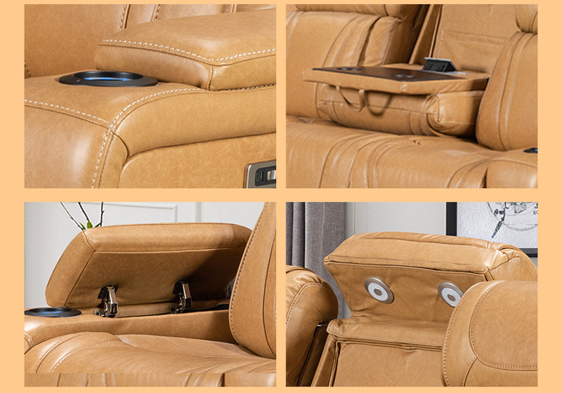 theater recliner sofa material 