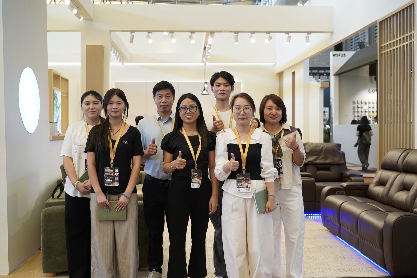 PandaSofa team at the trade fair