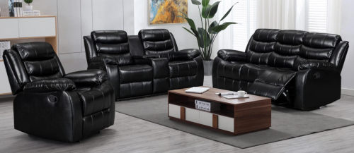 8005 Recliner Sofa Set 1+2+3 with Console Storage and Cup Holders for Living Room