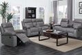 8307 Manual Recliner Sofa Set with Console, Cup Holders and Corner Sectional Option
