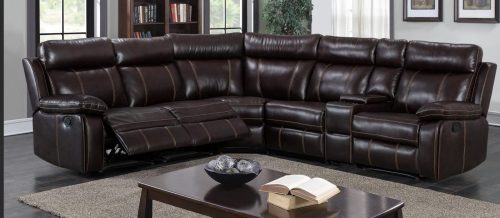 8307 Manual Recliner Sofa Set with Console, Cup Holders and Corner Sectional Option