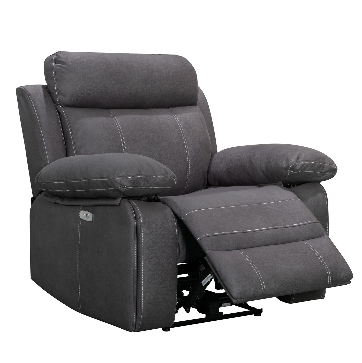 8307 single-seater recliner in grey tech cloth MFO-01