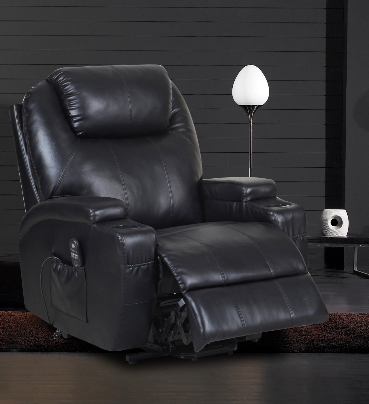 PandaSofa lift chair for senior living in a light fabric cover