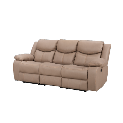 Electric 3-Seater Recliner Sofa with Backlit Switches and USB Ports