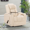 Custom Multifunctional Fabric Recliner Chair with Bluetooth, Wireless Charging & LED