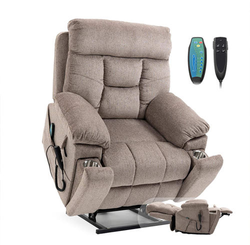 Comfortable Seating Lay Flat Power Lift Recliner, Medical Lift Riser with Massage
