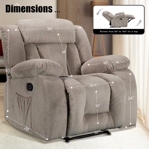 Reclining Chairs with Massage and Heating Function