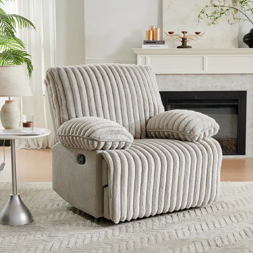 Manual Recliners for Sale with Bluetooth Wireless and USB, Cozy Living Room Lounge Recliner Chair