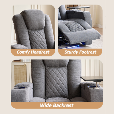 Comfortable Power Lift Recliners for Elderly With Built-in Control Cup Holder and USB