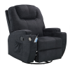 Swivel Rocker Recliner for Living Room with Massage